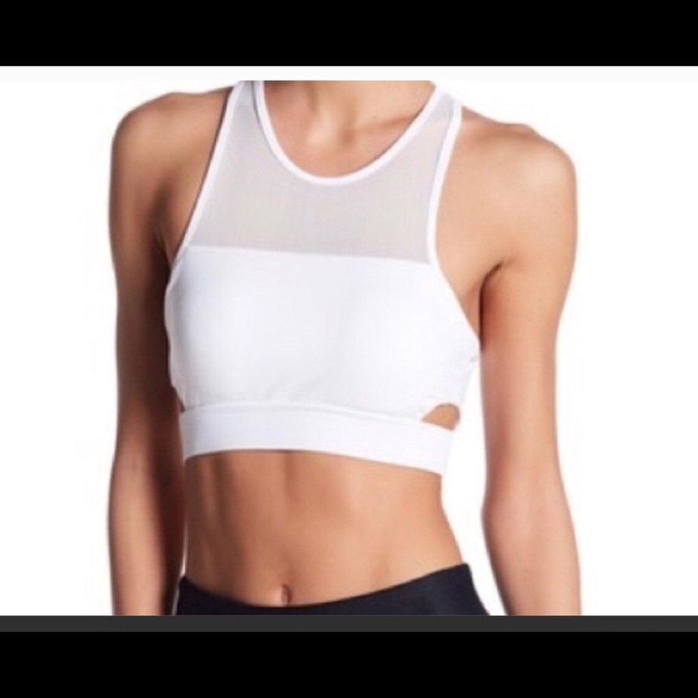 Sam Edelman side cut-out sports bra/crop top